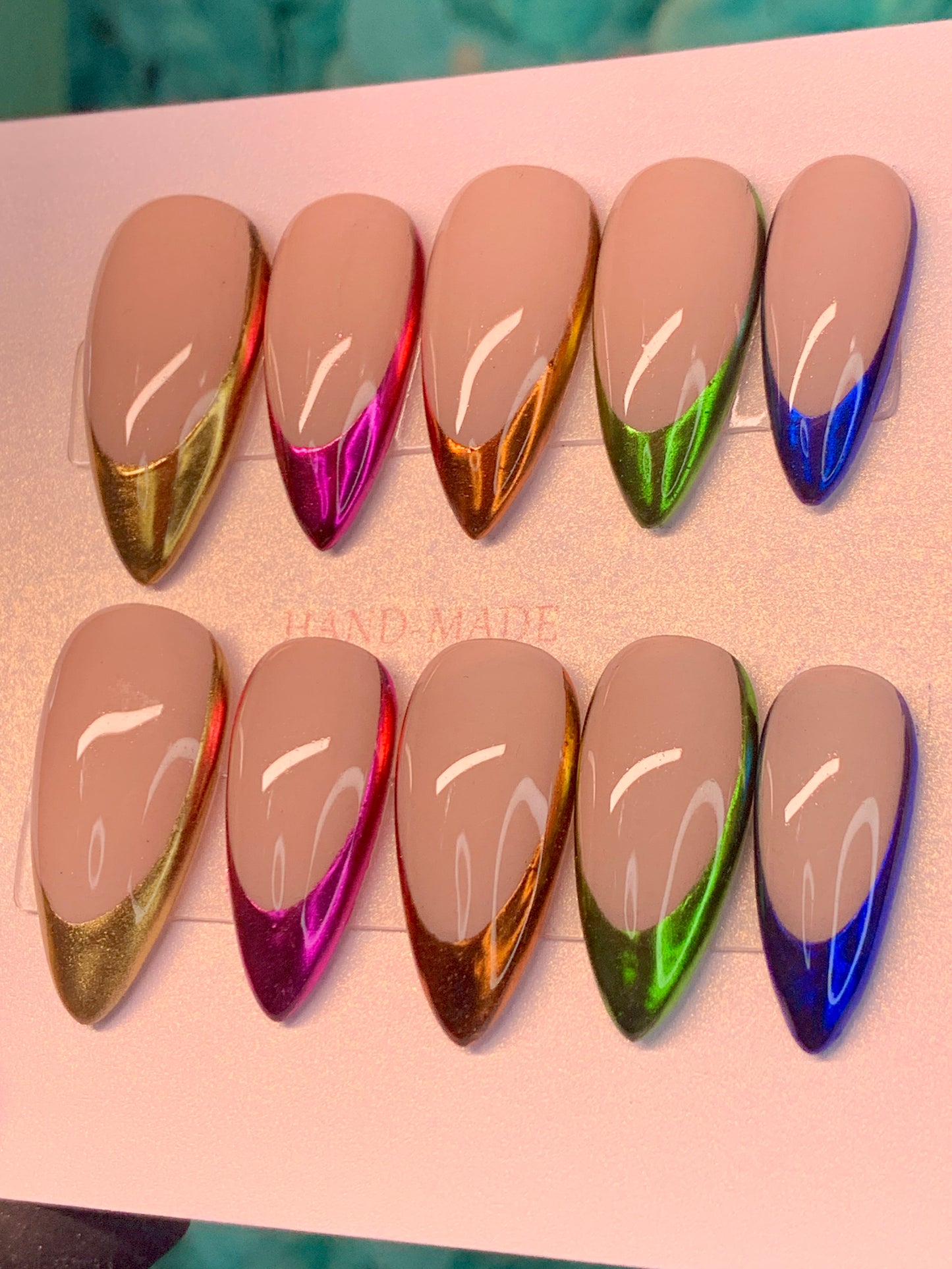 Multi chrome Press Ons