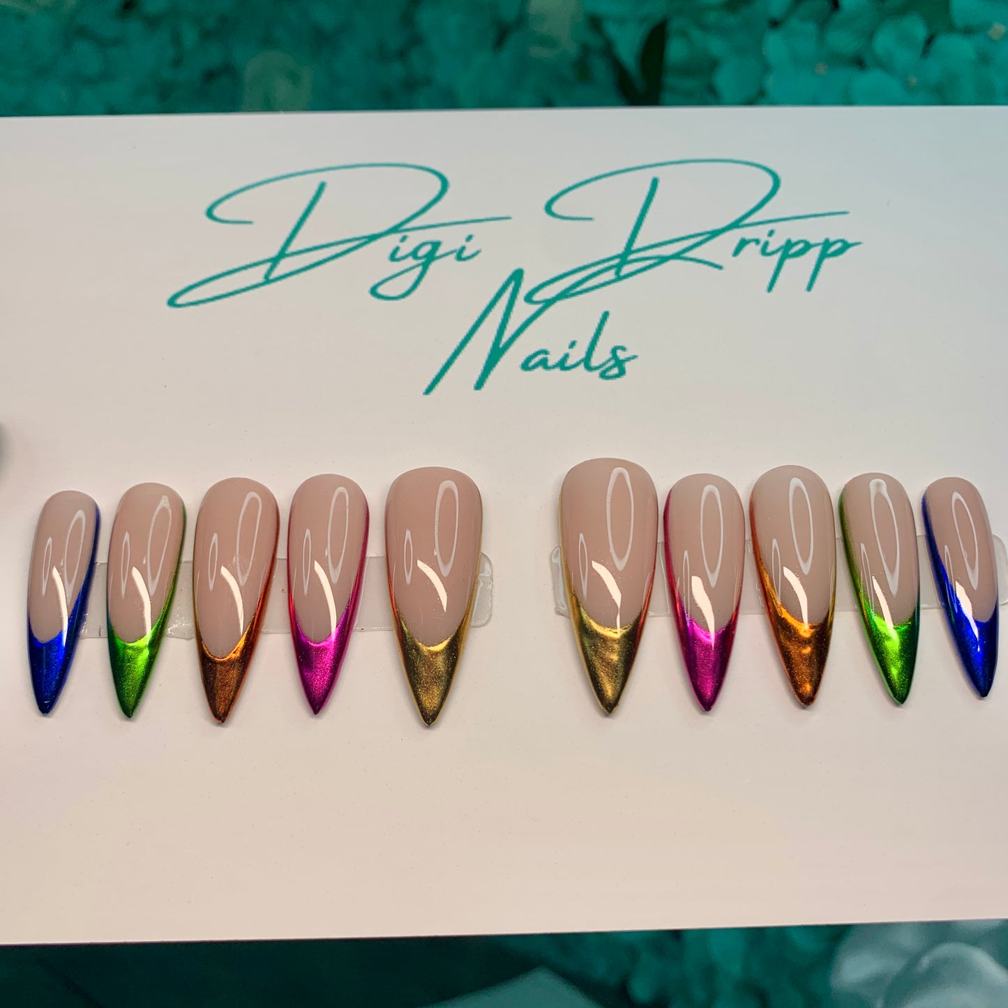 Multi chrome Press Ons