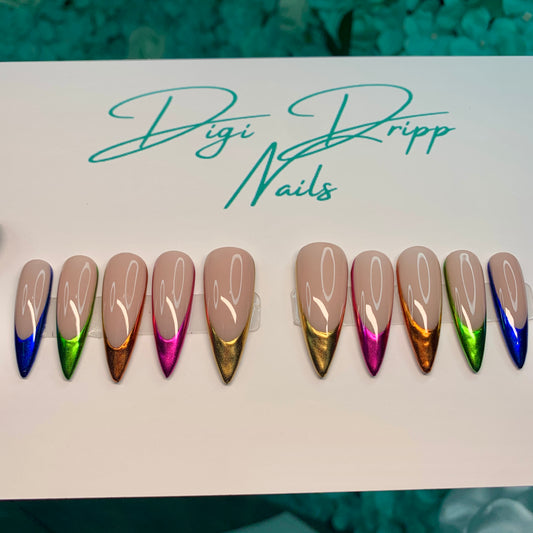 Multi chrome Press Ons