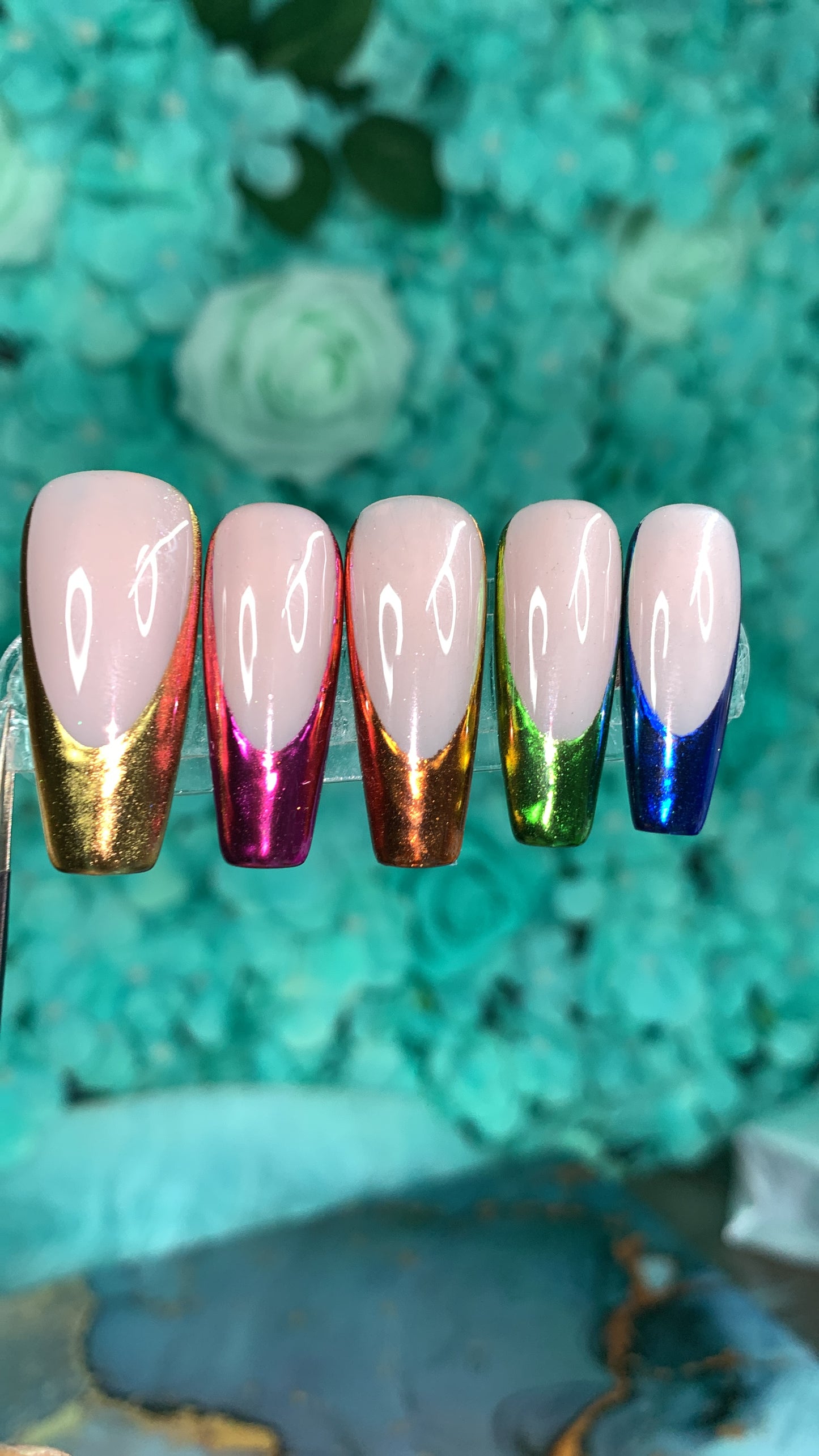 Multi chrome Press Ons