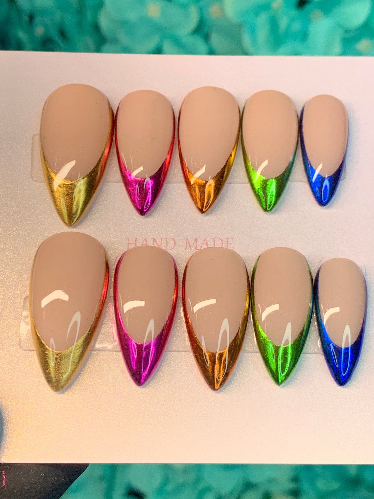 Multi chrome Press Ons