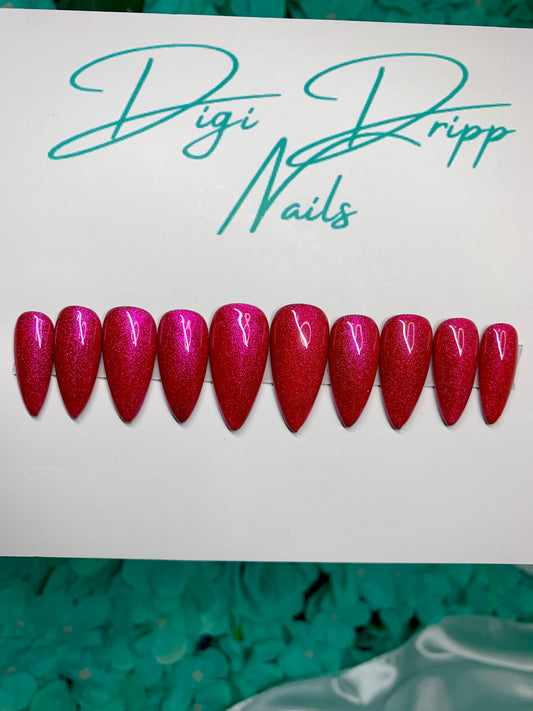 Pink Velvet Cat Eye