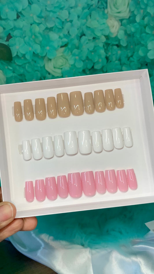 Basic Bundle Trio:Almond/Stiletto
