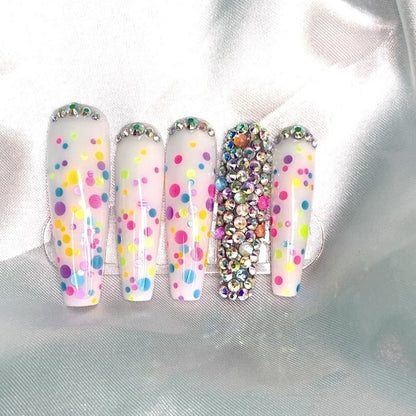 Confetti /Press on nail set