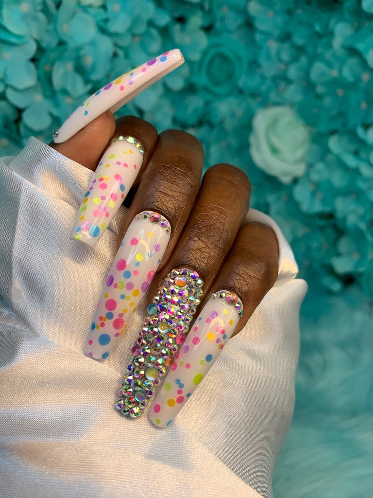 Confetti /Press on nail set