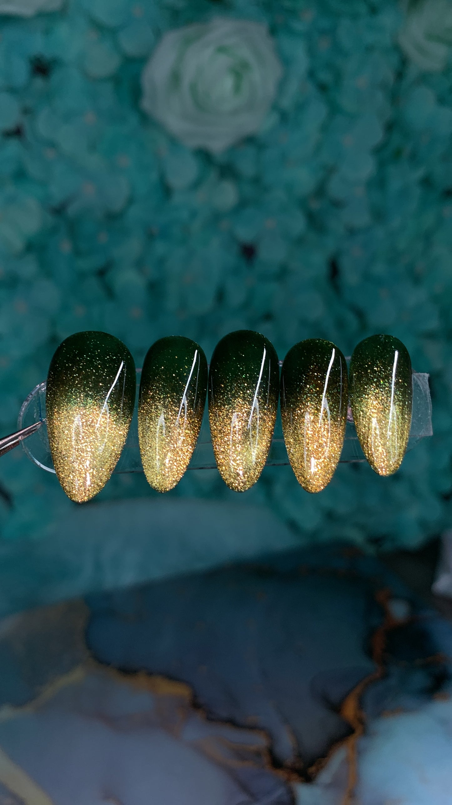 Green Goddess Press Ons