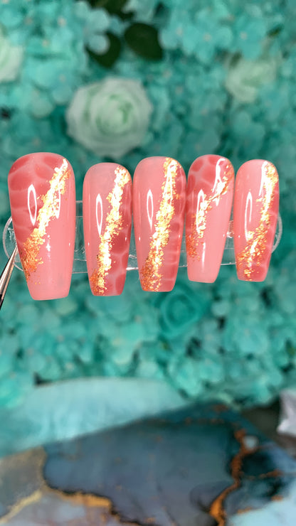 Rosé Croc Press Ons