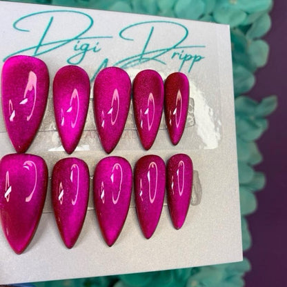 Pink Velvet Cat Eye