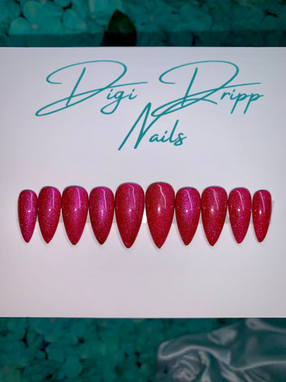 Pink Velvet Cat Eye