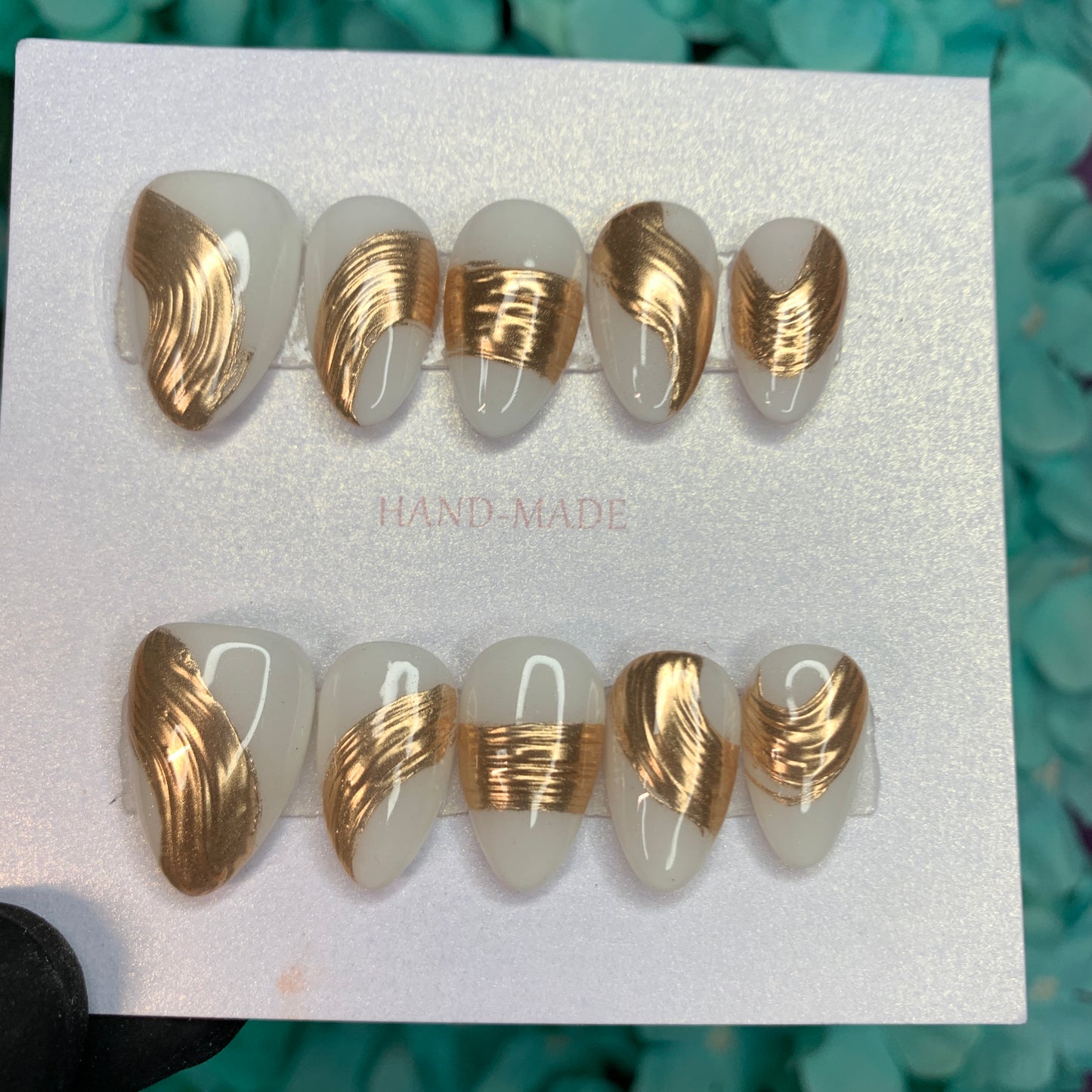 Gold& white