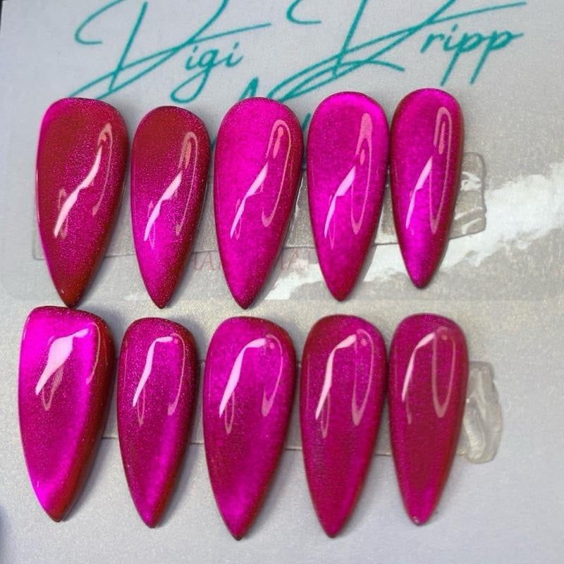 Pink Velvet Cat Eye
