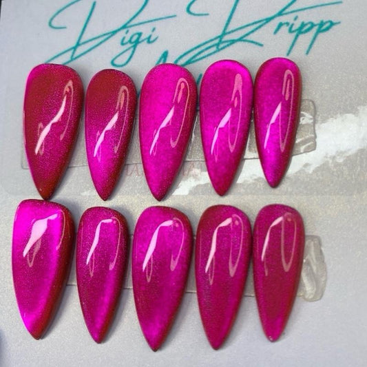 Pink Velvet Cat Eye
