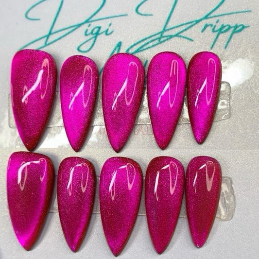 Pink Velvet Cat Eye