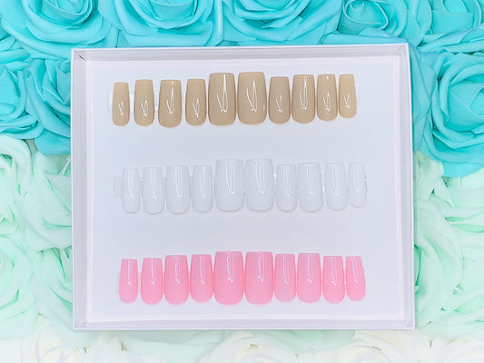 Basic Bundle Trio:Almond/Stiletto