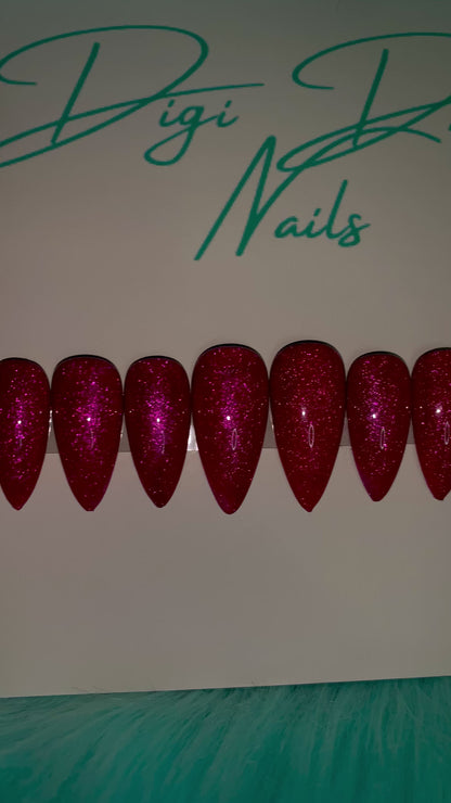 Pink Velvet Cat Eye